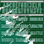 Custom Green Kelly Green-White Abstract Fragment Art Splash Sports Sublimation Soccer Uniform Jersey photo 4