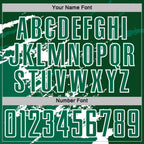 Custom Green Kelly Green-White Abstract Fragment Art Splash Sports Sublimation Soccer Uniform Jersey photo 5