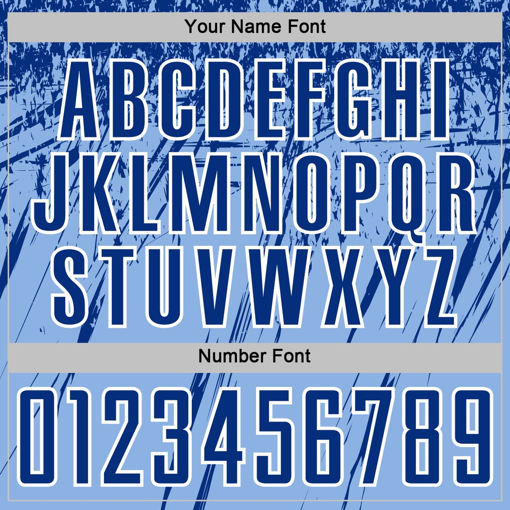 Custom Light Blue Royal-White Splash Sports Sublimation Soccer Uniform Jersey photo 5