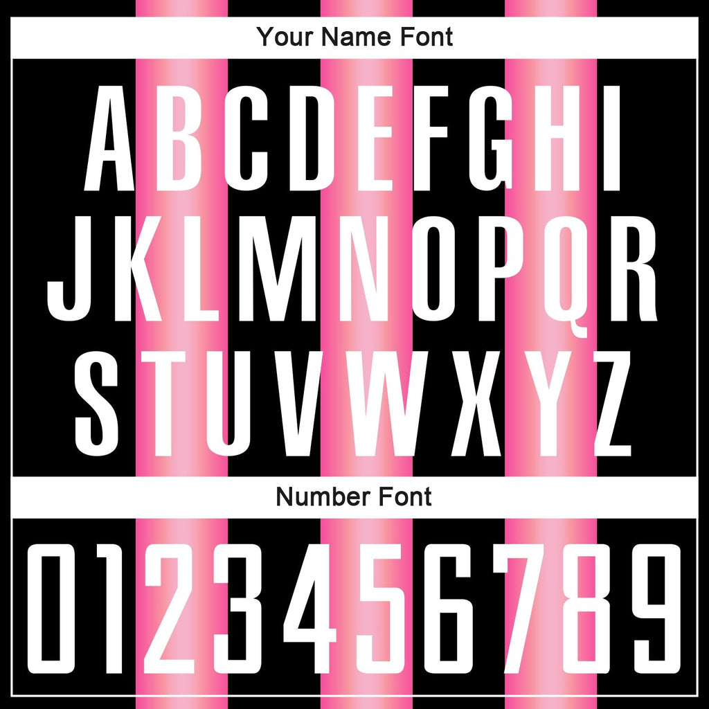 Custom Black White-Pink Stripes Sports Sublimation Soccer Uniform Jersey photo 5