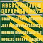 Custom Yellow Green-White Abstract Line Sports Sublimation Soccer Uniform Jersey photo 4