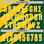 Custom Yellow Green-White Abstract Line Sports Sublimation Soccer Uniform Jersey photo 5