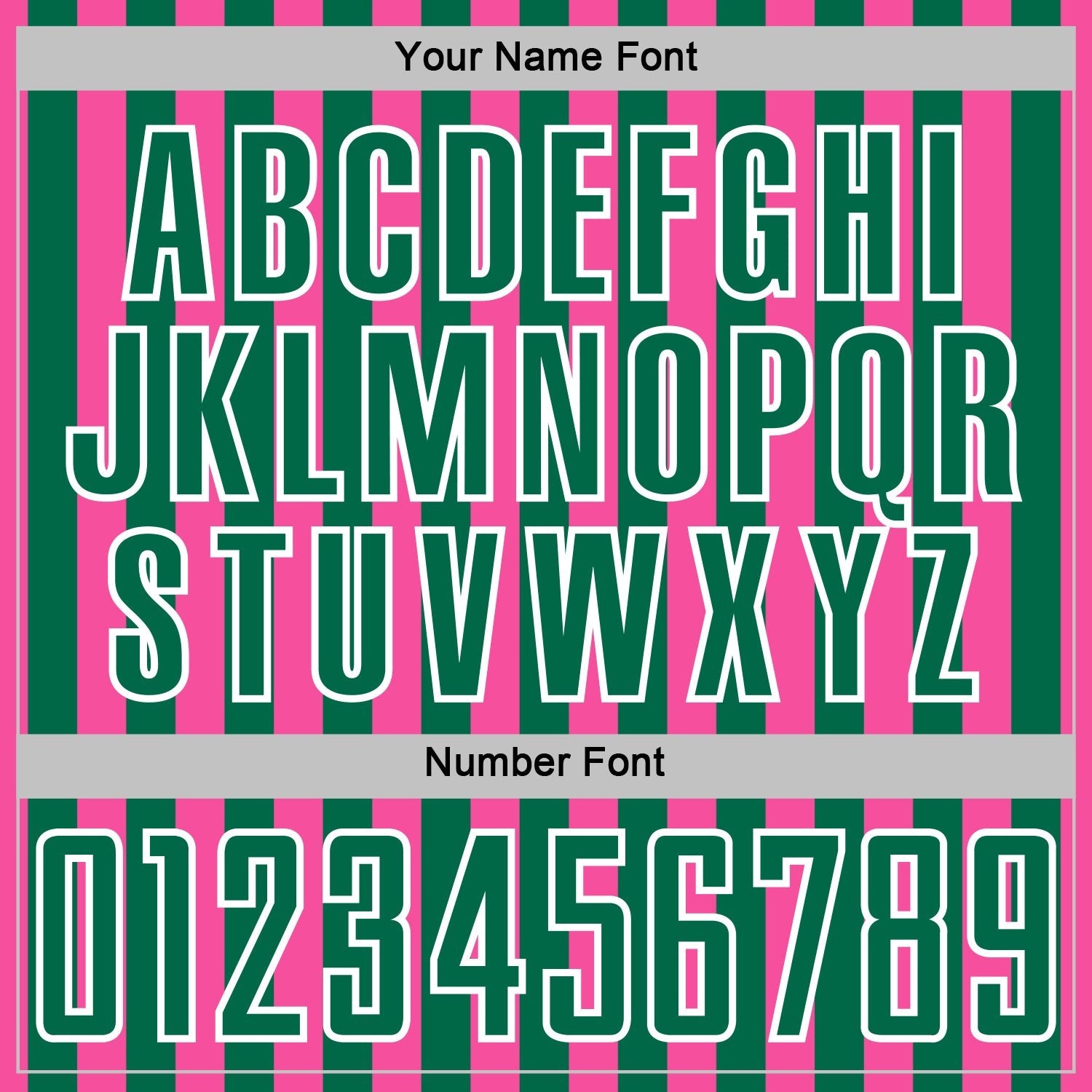 Custom Pink Kelly Green-White Stripe Sports Sublimation Soccer Uniform Jersey photo 5