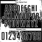 Custom Black White Abstract Brush Stroke Sports Sublimation Soccer Uniform Jersey photo 5