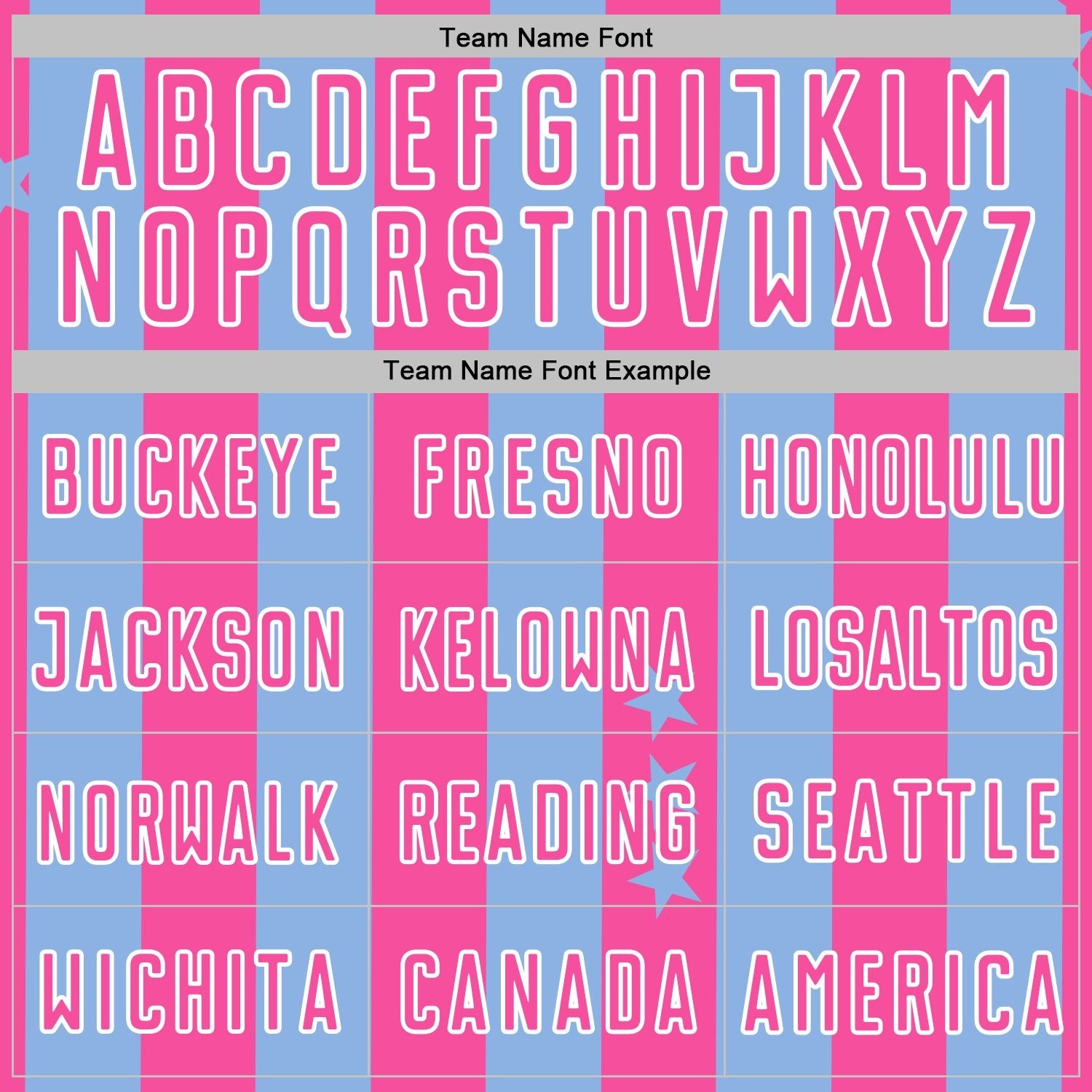 Custom Light Blue Pink-White Stars And Stripes Sports Sublimation Soccer Uniform Jersey photo 4