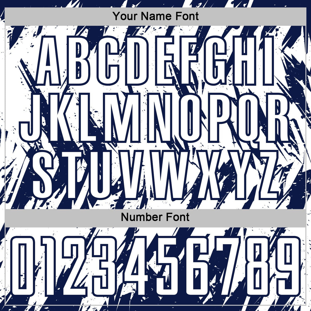 Custom White-Navy Splatter Torn Sharp Brush Stroke Sublimation Soccer Uniform Jersey photo 5
