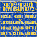 Custom Thunder Blue Yellow-White Abstract Network Crackle Sublimation Soccer Uniform Jersey photo 4