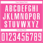 Custom Pink White-Hot Pink Diagonal Stripes Sublimation Soccer Uniform Jersey photo 5