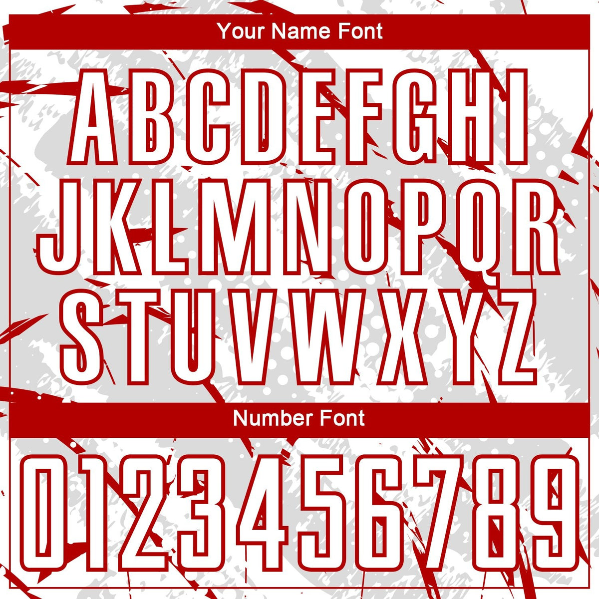 Custom White Red-Gray Brush Stroke Slashes And Dot Grid Sublimation Soccer Uniform Jersey photo 5