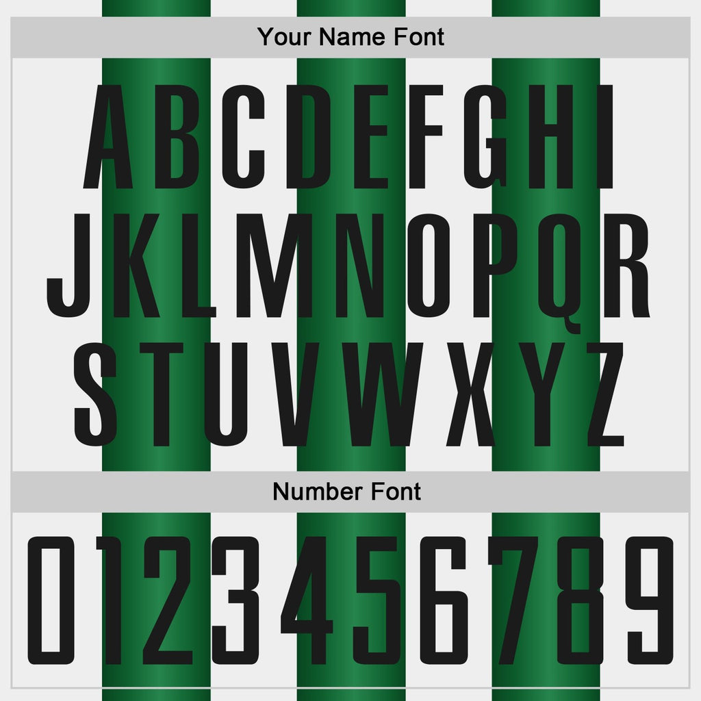 Custom White Black-Green Gradient Vertical Stripe Argentina Style Sublimation Soccer Uniform Jersey photo 5