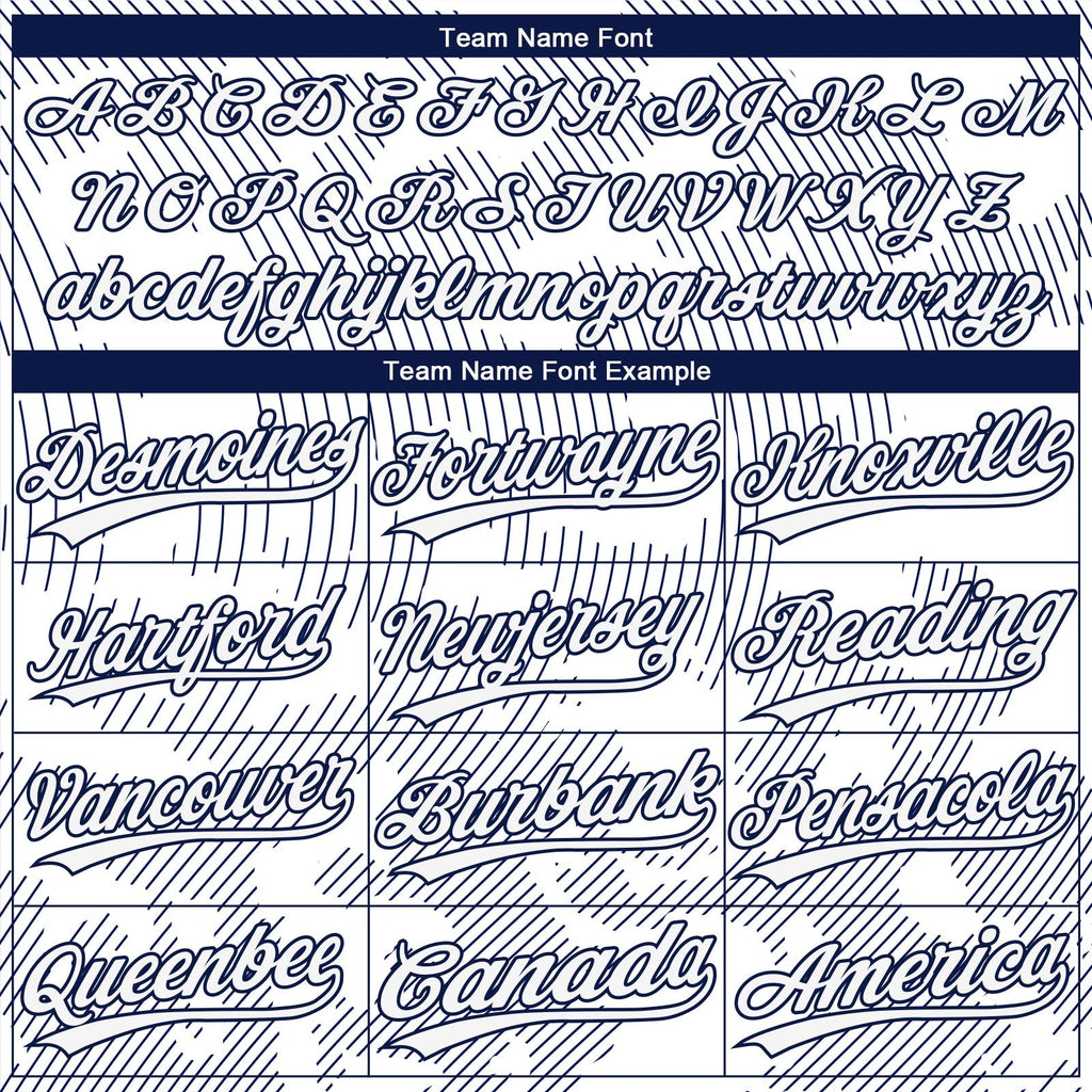 Custom White White-Navy 3D Pattern Two-Button Unisex Softball Jersey photo 2