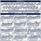 Custom White White-Navy 3D Pattern Two-Button Unisex Softball Jersey photo 2