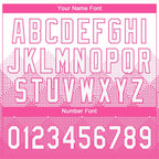 build pink softball white jersey two button softball0010