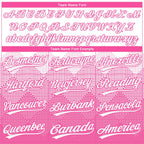 Custom Pink White 3D Pattern Gradient Square Shapes Two-Button Unisex Softball Jersey photo 3