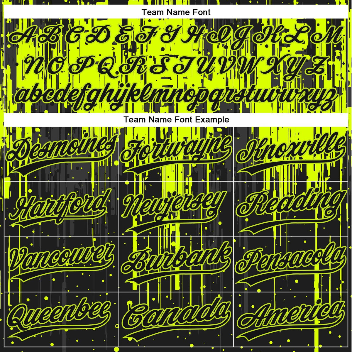 Custom Black Black-Neon Green 3D Pattern Two-Button Unisex Softball Jersey photo 4