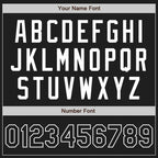 Custom Black Black-White Two-Button Unisex Softball Jersey photo 4
