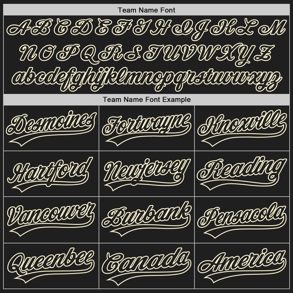 Custom Black Black-Cream Two-Button Unisex Softball Jersey photo 3