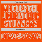 Custom Orange Orange-Gray Two-Button Unisex Softball Jersey photo 5