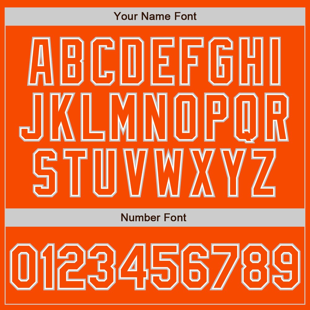Custom Orange Orange-Gray Two-Button Unisex Softball Jersey photo 5