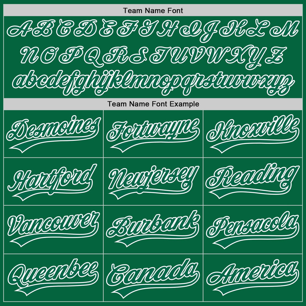 Custom Kelly Green Kelly Green-White Two-Button Unisex Softball Jersey photo 4