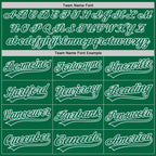 Custom Kelly Green Kelly Green-White Two-Button Unisex Softball Jersey photo 4
