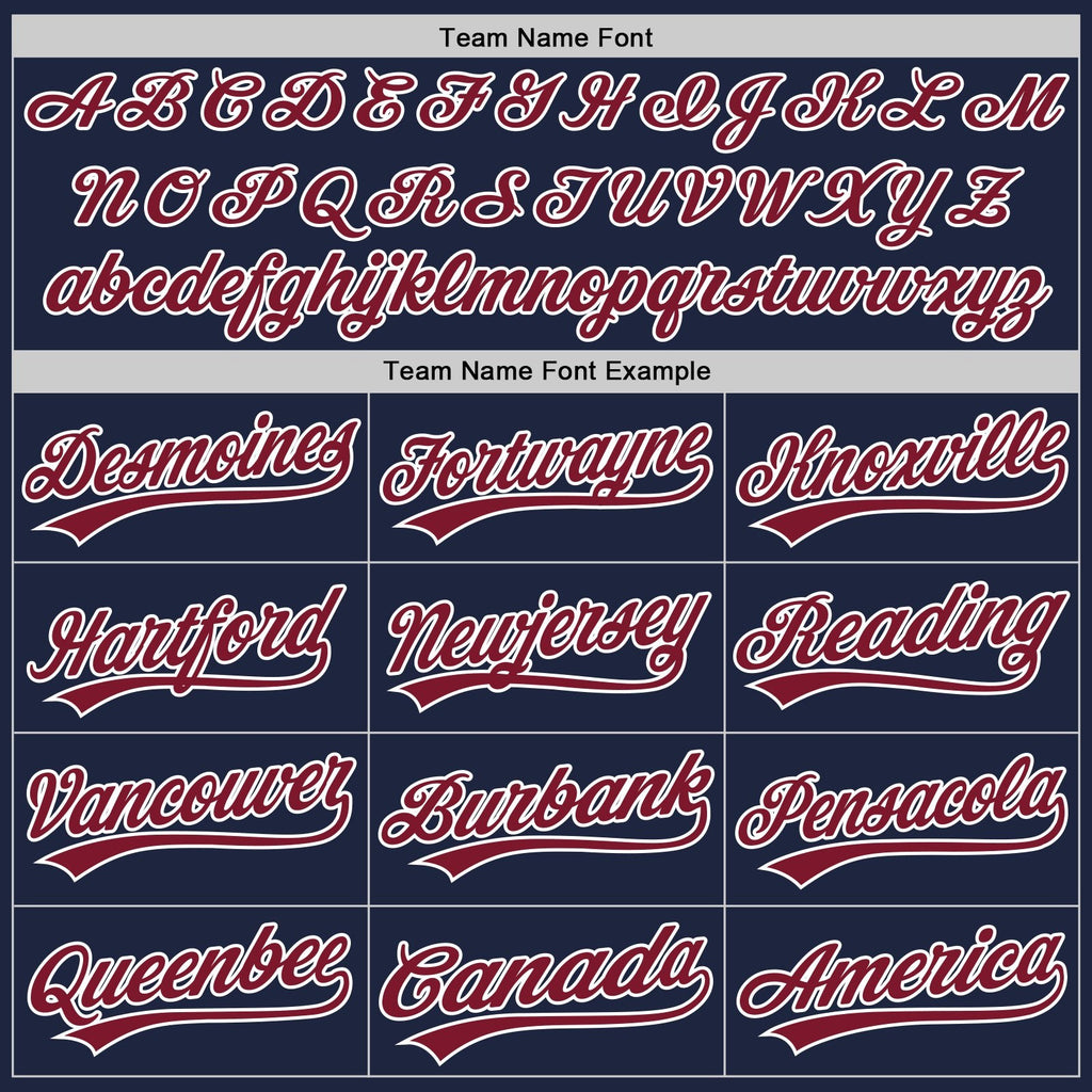 Custom Navy Crimson-White Two-Button Unisex Softball Jersey photo 4
