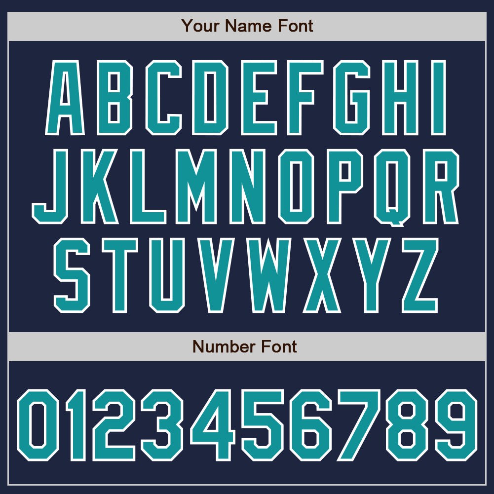 Custom Navy Teal-White Two-Button Unisex Softball Jersey photo 5