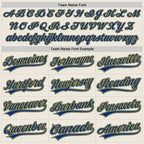 Custom Cream Royal-Gold Two-Button Unisex Softball Jersey photo 3