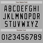 Custom Gray Black-White Two-Button Unisex Softball Jersey photo 4