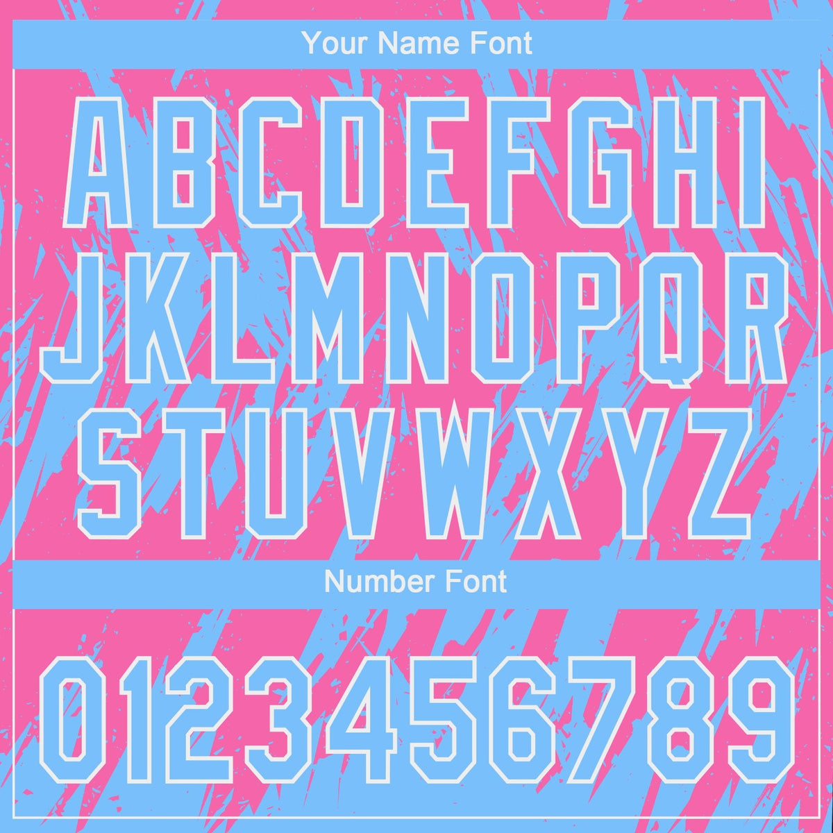 Custom Pink Powder Blue-White 3D Pattern Two-Button Unisex Softball Jersey photo 4