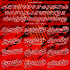 Custom Black Red-White 3D Pattern Two-Button Unisex Softball Jersey photo 4