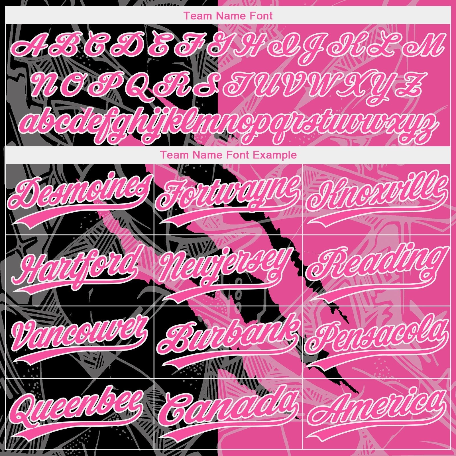 Custom Graffiti Pattern Pink-Black 3D Two-Button Unisex Softball Jersey photo 5