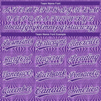Custom Purple Purple-White 3D Pattern Two-Button Unisex Softball Jersey photo 4