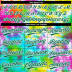Custom Tie Dye Kelly Green-White 3D Rainbow Two-Button Unisex Softball Jersey photo 4