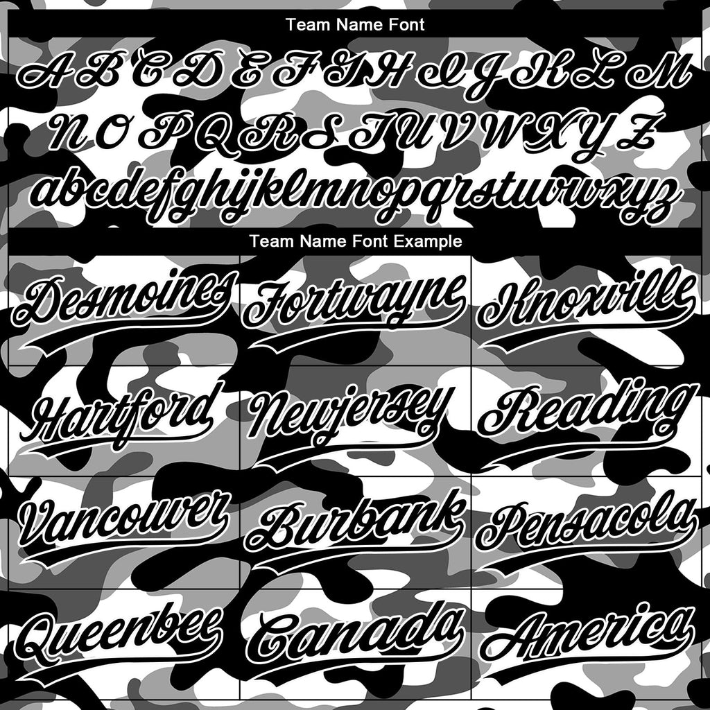Custom Black Black-Camo 3D Pattern Two-Button Unisex Softball Jersey photo 4