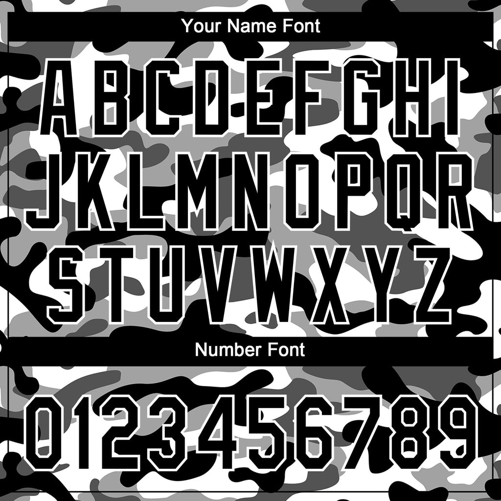Custom Black Black-Camo 3D Pattern Two-Button Unisex Softball Jersey photo 5