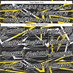 Custom Black Black-Gold 3D Pattern Two-Button Unisex Softball Jersey photo 4