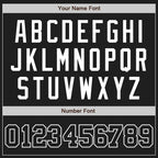 Custom Black Black-White Two-Button Unisex Softball Jersey photo 5