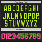 Custom Black Pink-Neon Green Two-Button Unisex Softball Jersey photo 6