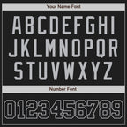 Custom Black Black-Gray Two-Button Unisex Softball Jersey photo 5