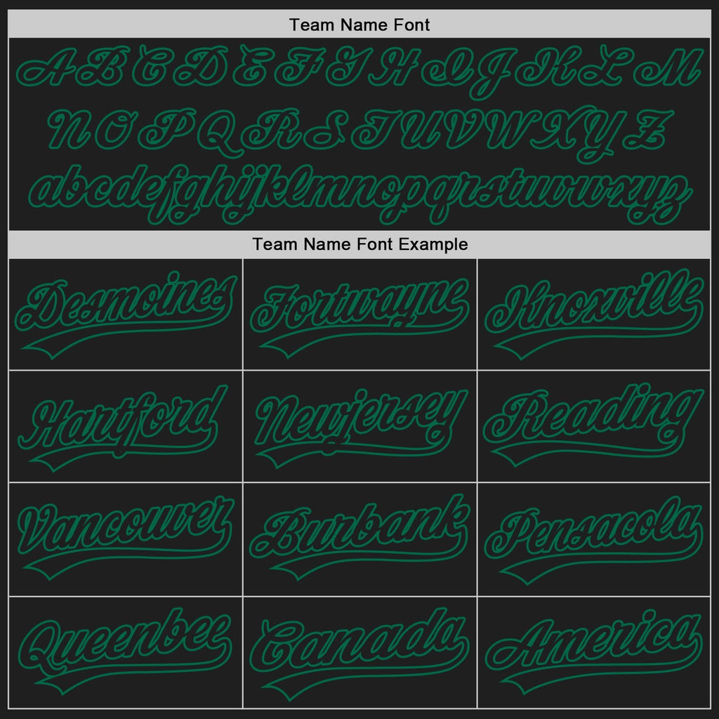 Custom Black Black-Kelly Green Two-Button Unisex Softball Jersey photo 4