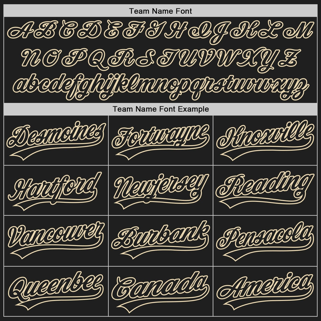 Custom Black Black-City Cream Two-Button Unisex Softball Jersey photo 4