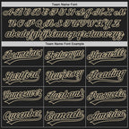 Custom Black Black-City Cream Two-Button Unisex Softball Jersey photo 4
