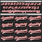 Custom Black White-Red Two-Button Unisex Softball Jersey photo 4