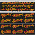 Custom Black Crimson-Yellow Two-Button Unisex Softball Jersey photo 4