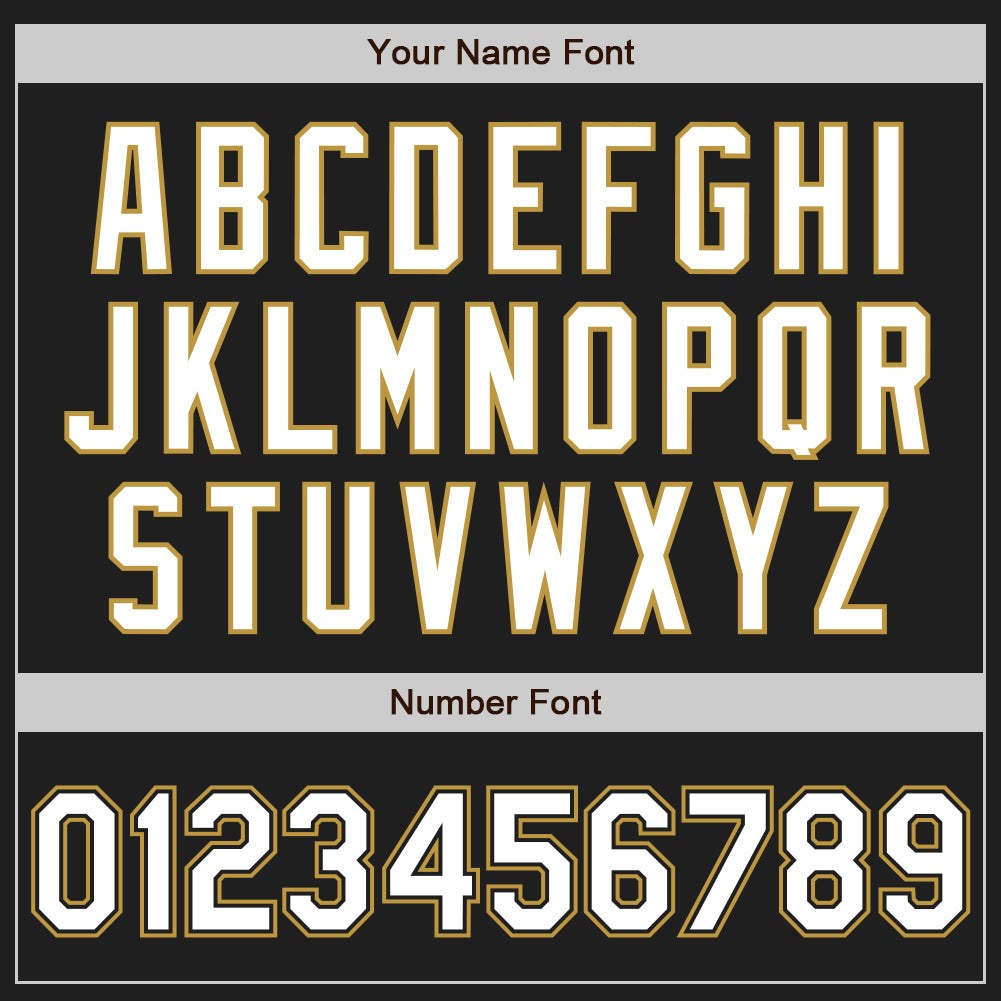 Custom Black White-Old Gold Two-Button Unisex Softball Jersey photo 4