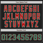 Custom Black Kelly Green-Red Two-Button Unisex Softball Jersey photo 5