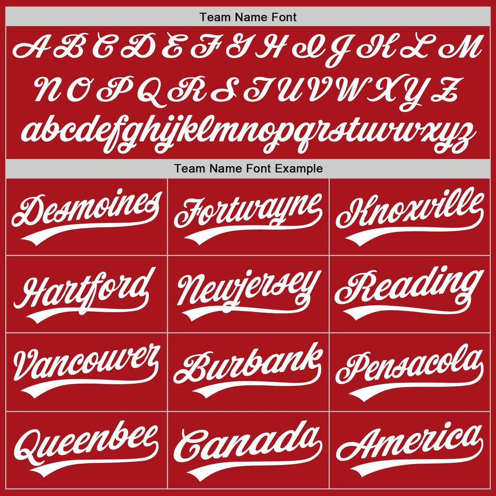 Custom Red White Two-Button Unisex Softball Jersey photo 4