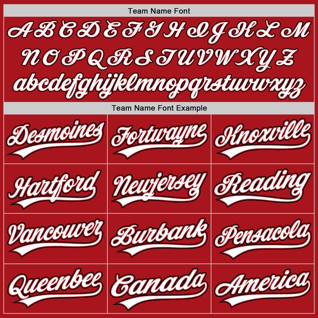 Custom Red White-Black Two-Button Unisex Softball Jersey photo 4