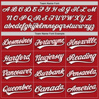 Custom Red White-Black Two-Button Unisex Softball Jersey photo 4